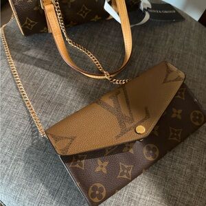 Louis Vuitton Brown Monogram Clutch